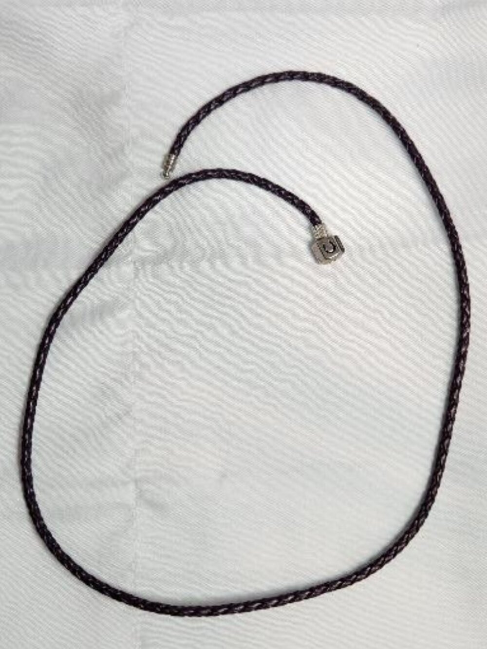 Chamilia Sterling Silver Purple Leather Necklace